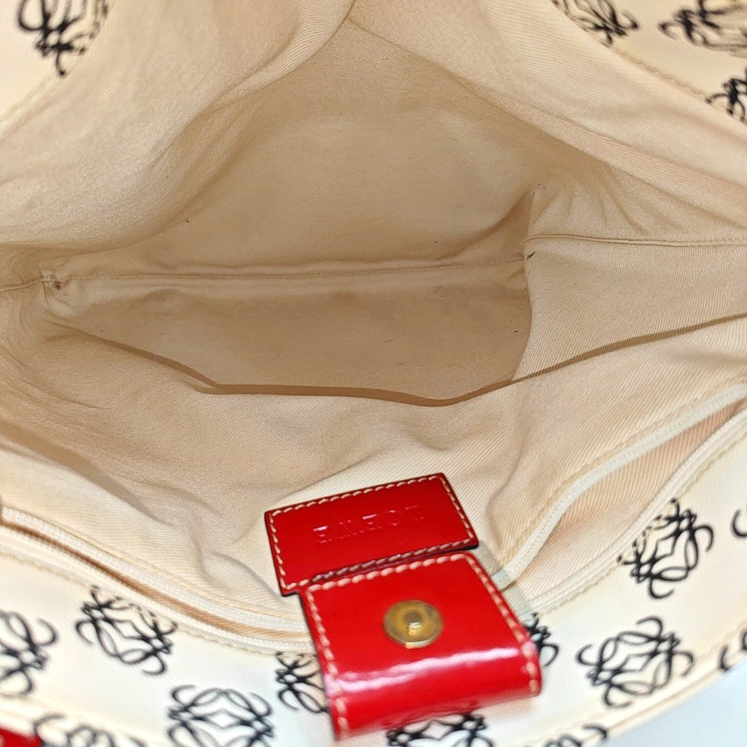 Monogram Coated Canvas Tote Bag Beige