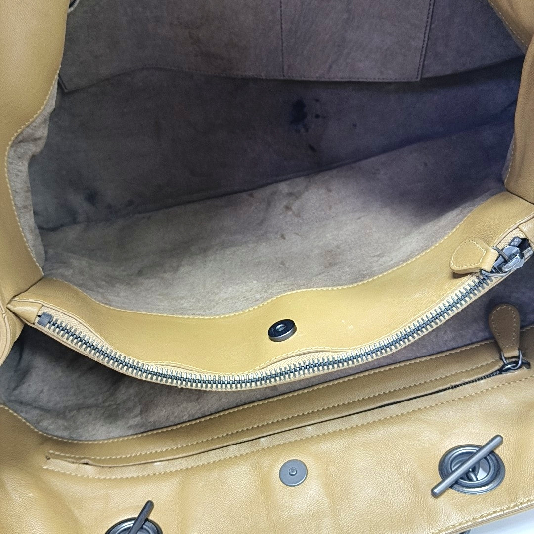 Lambskin Tote Bag Brown