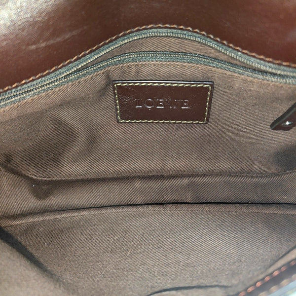 Monogram Coated Canvas Shoulder Bag Black