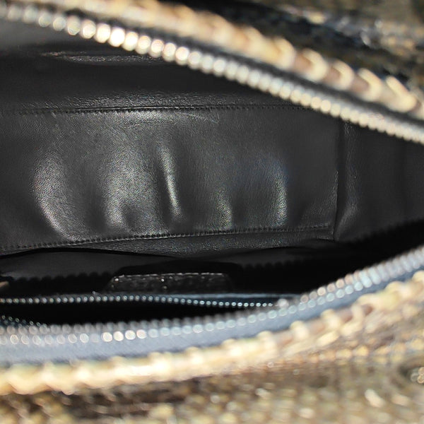 Lady Dior Medium Python Brown