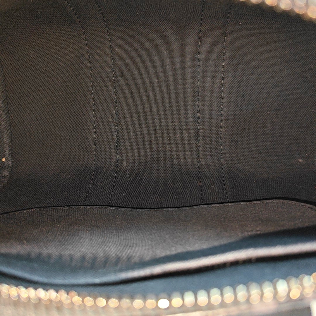 KEEPALL 25 Monogram Coated Canvas Black