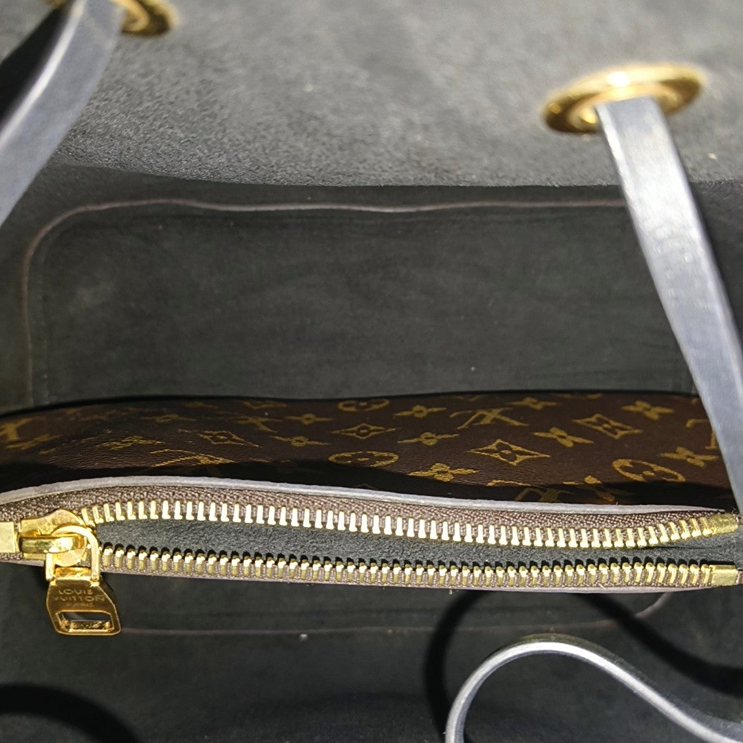 NÉONOÉ MM Monogram Coated Canvas Brown