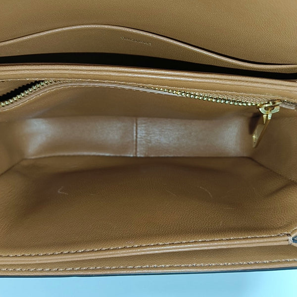 TRIOMPHE Small Coated Canvas Brown