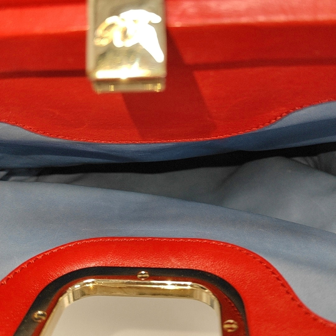 Calfskin Crossbody Bag Red