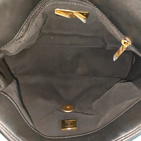 Quilted Lambskin Shoulder Bag Small Black
