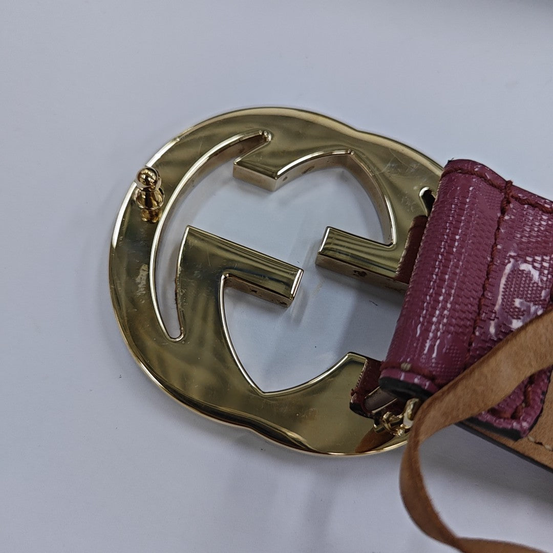 Leather Belt Purple