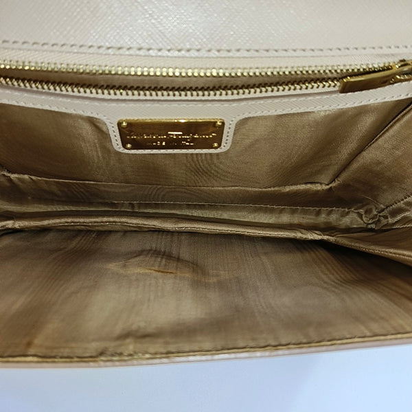 Calfskin Shoulder Bag Beige