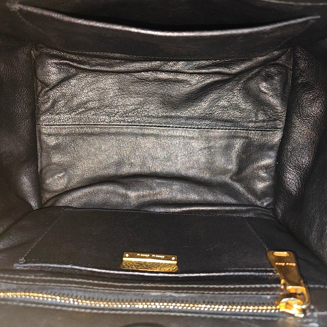 Quilted Lambskin Tote Bag Red
