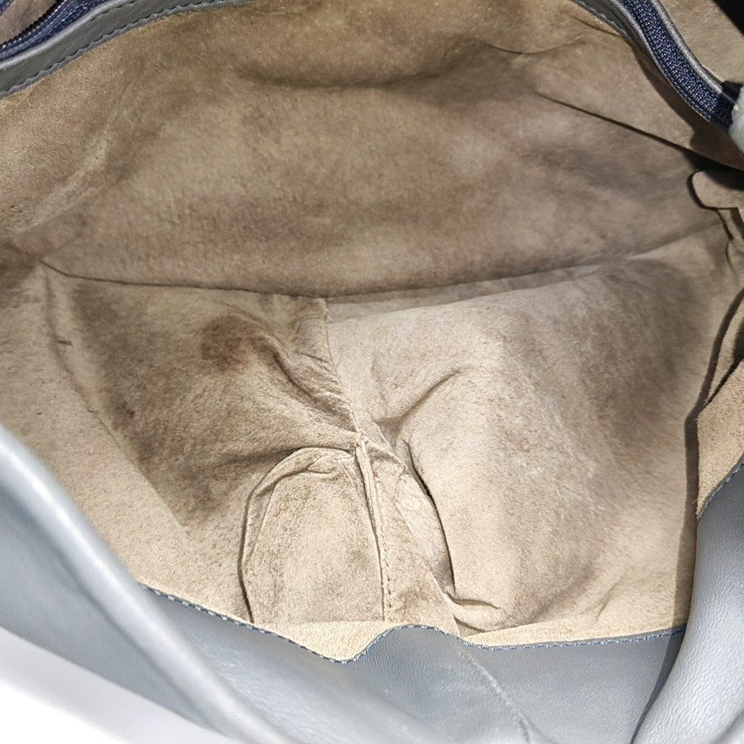 Lambskin Shoulder Bag Gray