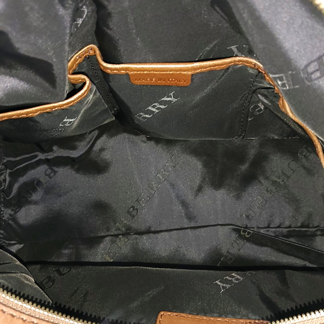 Calfskin Top Handle Bag Brown