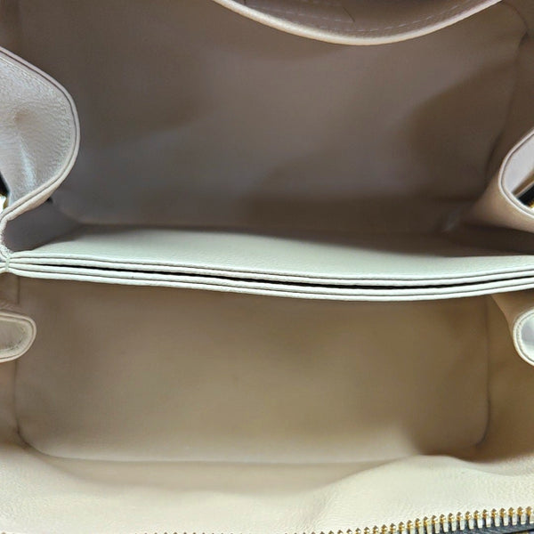 Monogram Coated Canvas Top Handle Bag Brown