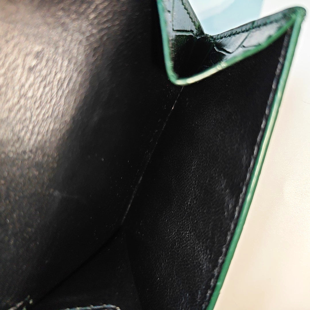 Cash Calfskin Green Wallet