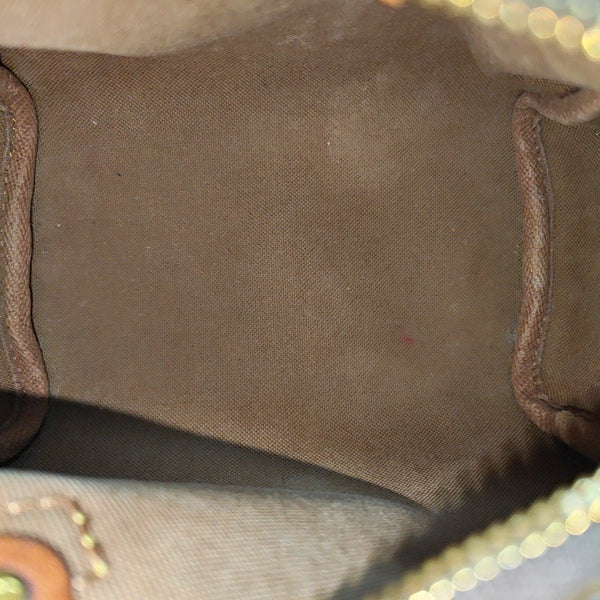 SPEEDY Nano Monogram Coated Canvas Brown