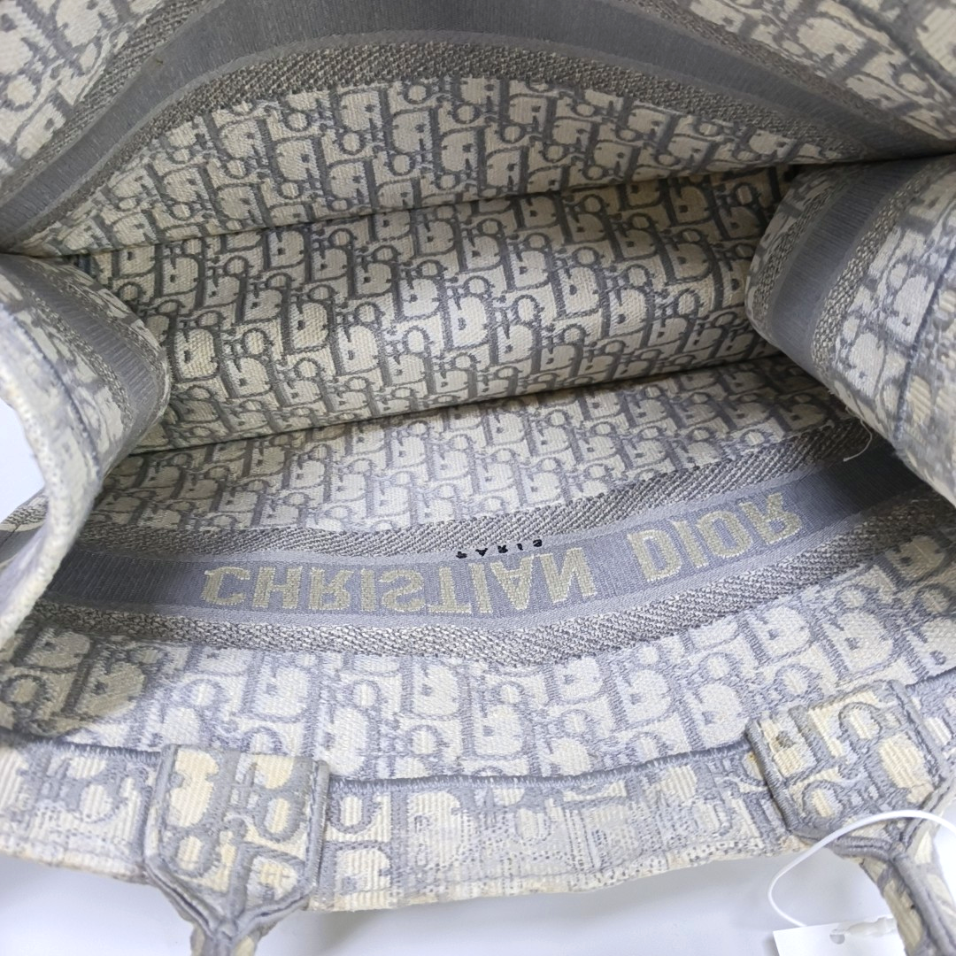 Book Tote Medium Oblique Canvas Gray