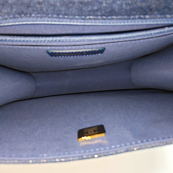 Quilted Denim Blue