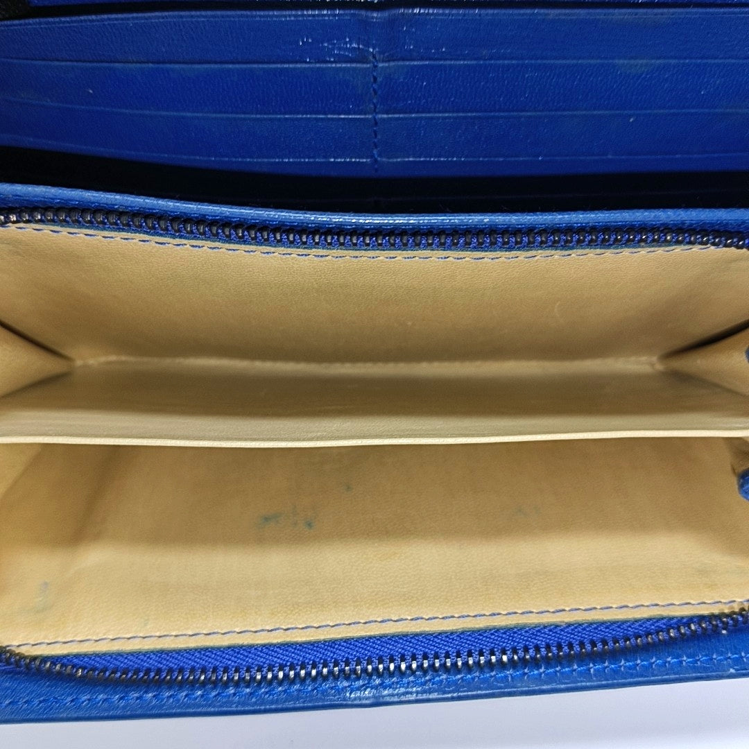 Lambskin Wallet Blue