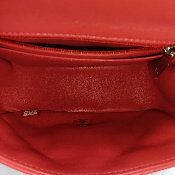 CLASSIC FLAP Mini Quilted Lambskin Red
