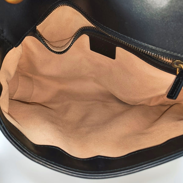 GG Marmont Medium Quilted Calfskin Black