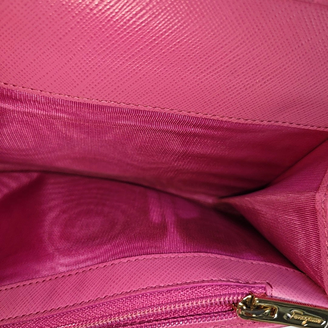 Gancio Calfskin Purple Wallet
