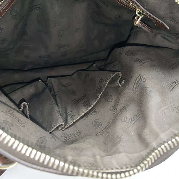 Monogram Canvas Tote Bag Brown