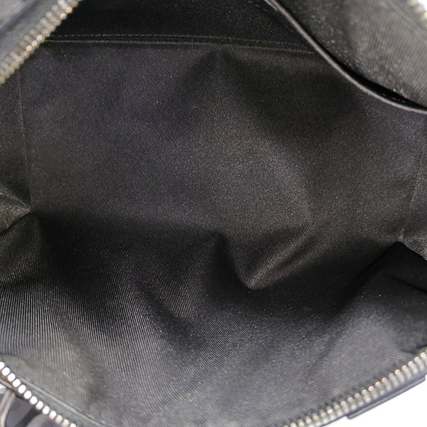 KEEPALL Monogram Coated Canvas Black