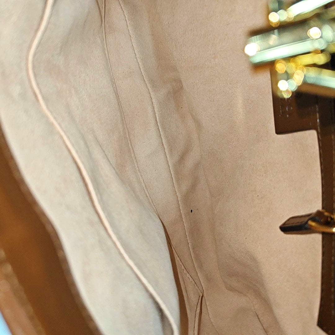Jackie 1961 Small Monogram Coated Canvas Beige