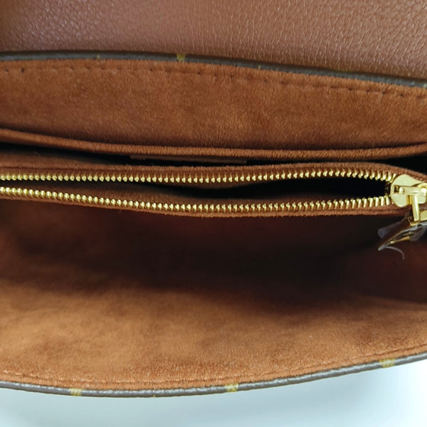 MADELEINE Mini Monogram Coated Canvas Brown