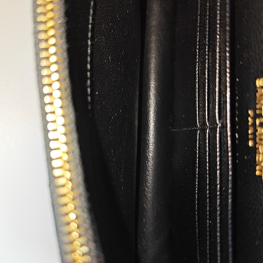 MONOGRAM Chevron Calfskin Black