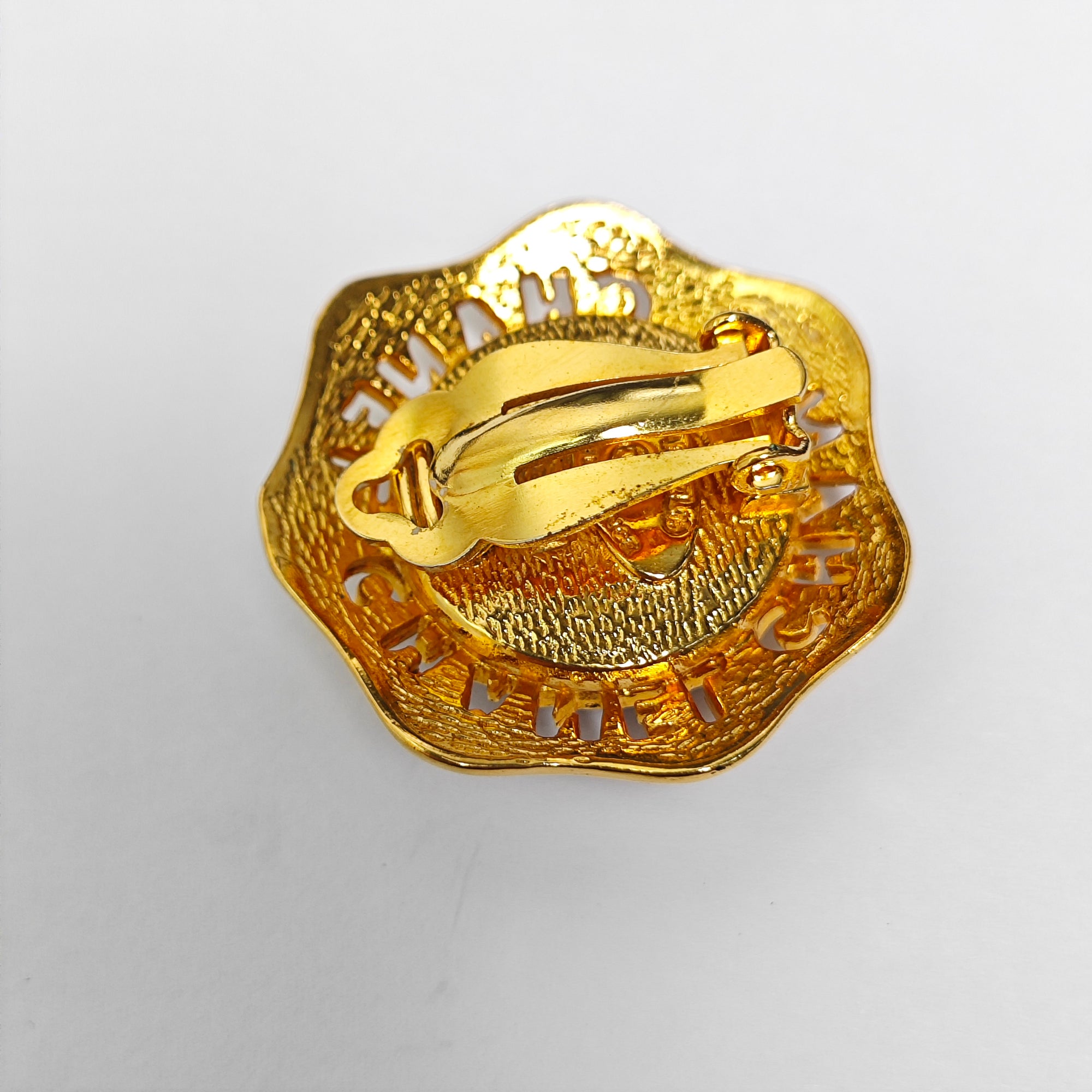 Metal Gold Clip On Earrings