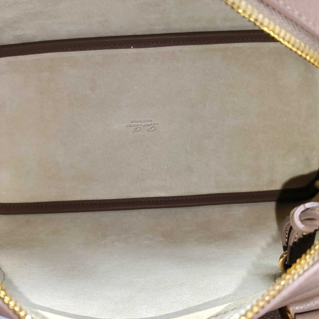 Calfskin Shoulder Bag Brown