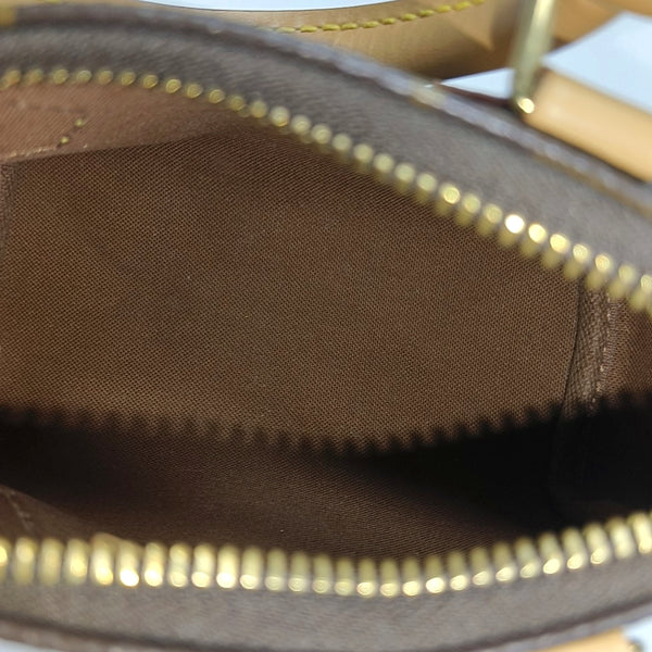 SPEEDY Nano Monogram Coated Canvas Brown