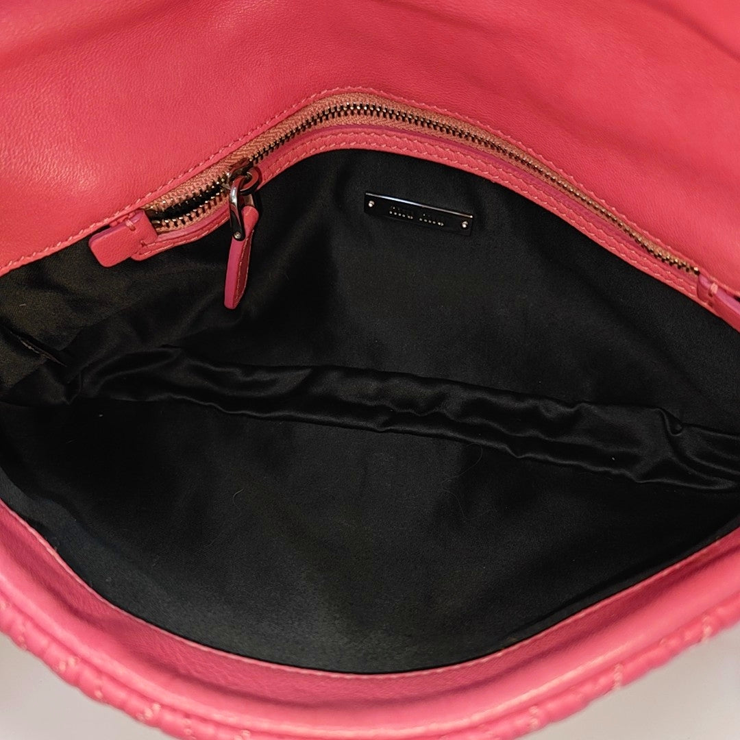 Crystal Quilted Lambskin Pink