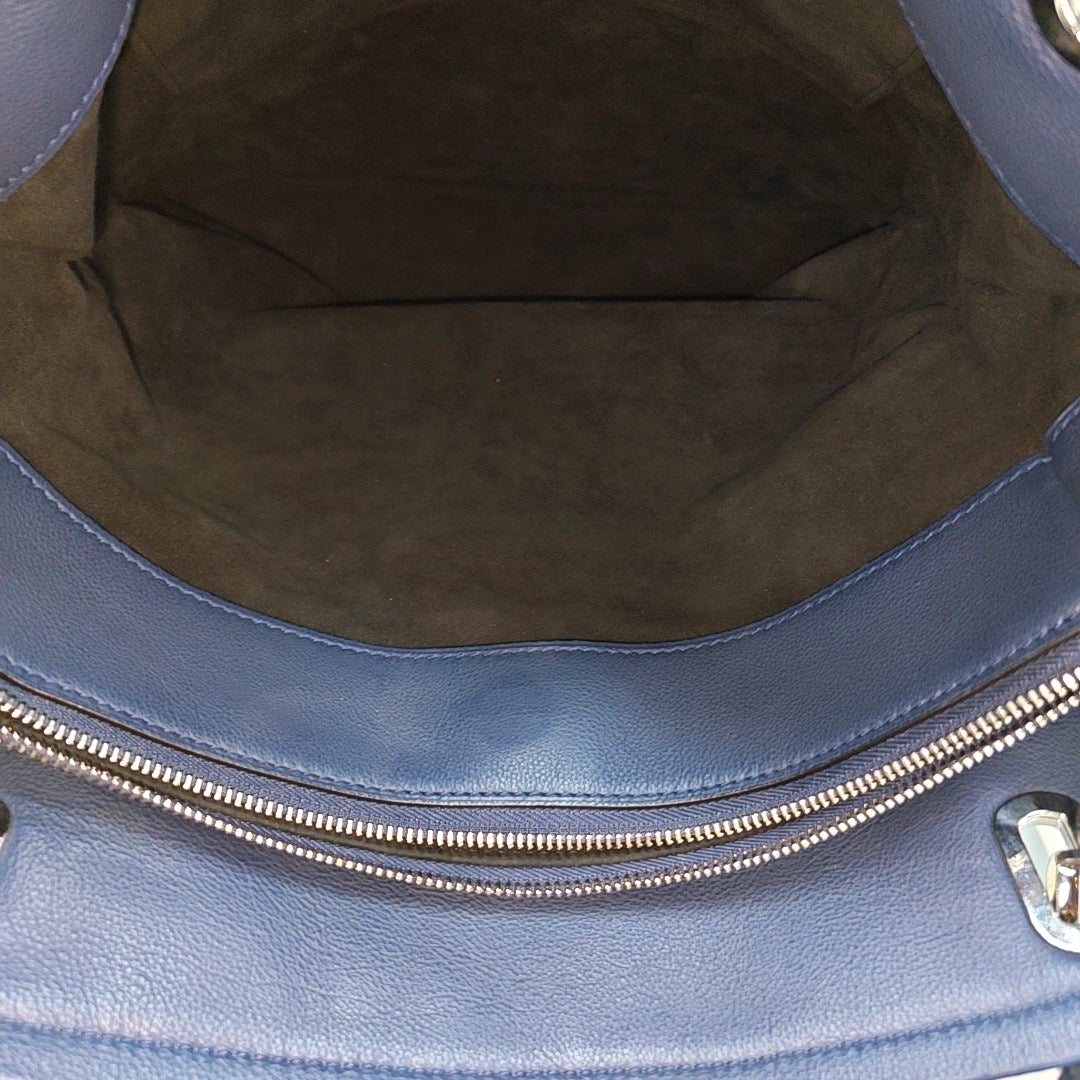 LILIA PM Monogram Calfskin Blue