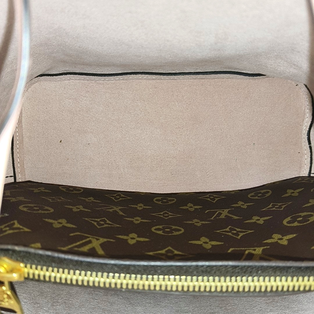 NÉONOÉ MM Monogram Coated Canvas Brown