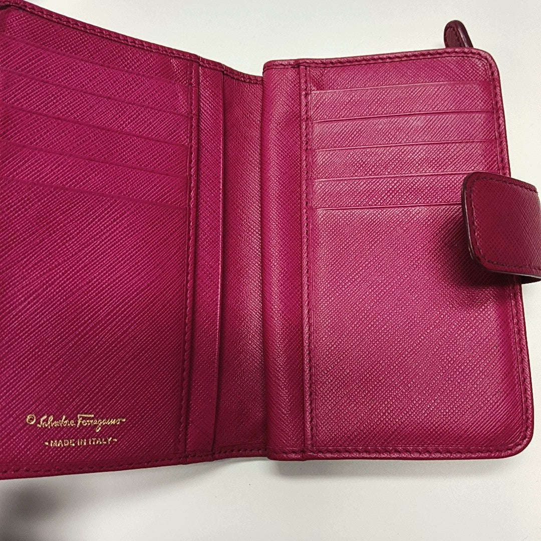 Calfskin Card Holder Red