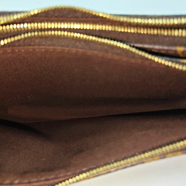 LIV POCHETTE Monogram Coated Canvas Brown
