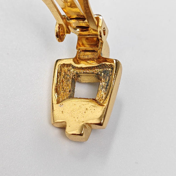 Metal Gold Clip On Earrings
