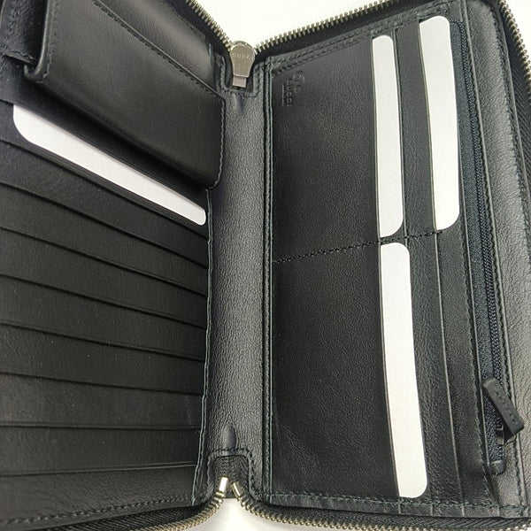 Signature Monogram Calfskin Black Wallet