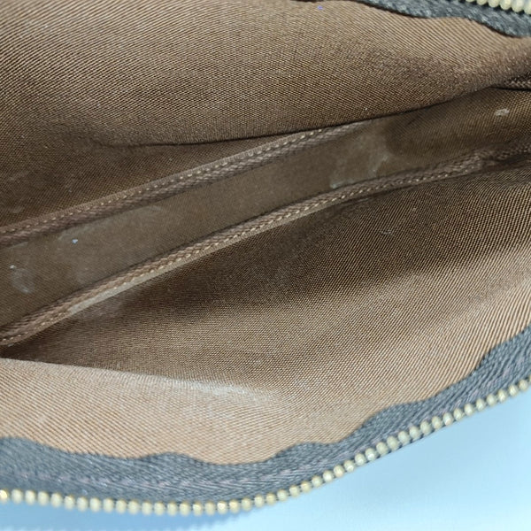 ACCESSOIRES Monogram Coated Canvas Brown