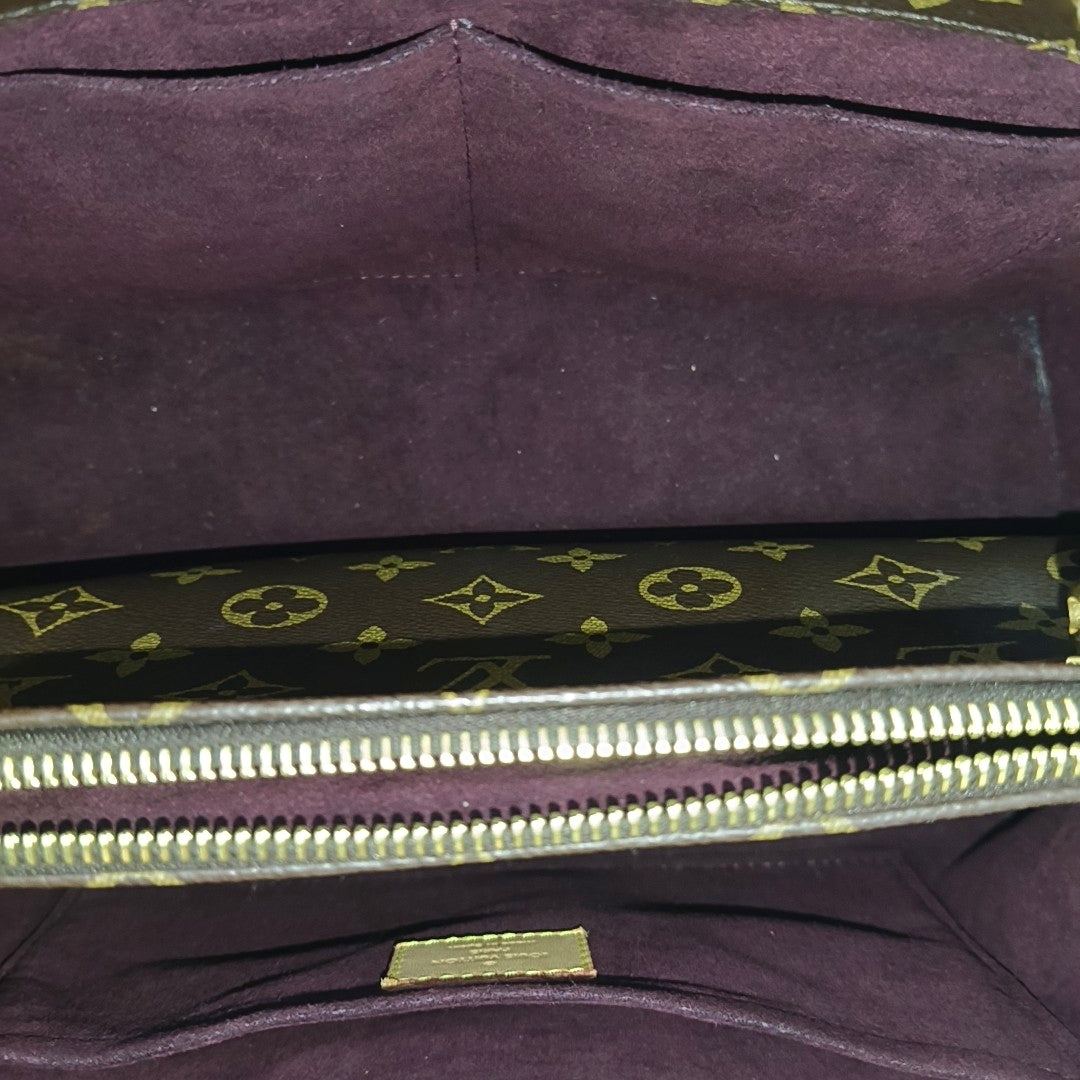 MONTAIGNE Monogram Coated Canvas Brown