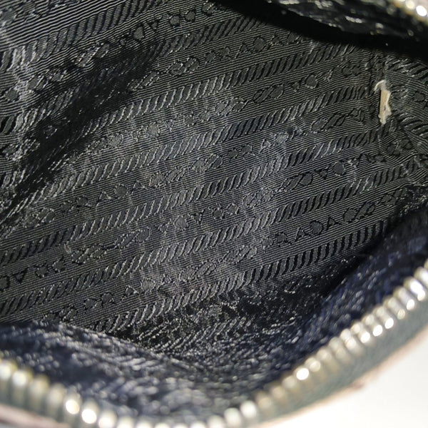 Quilted Nylon Top Handle Bag Purple