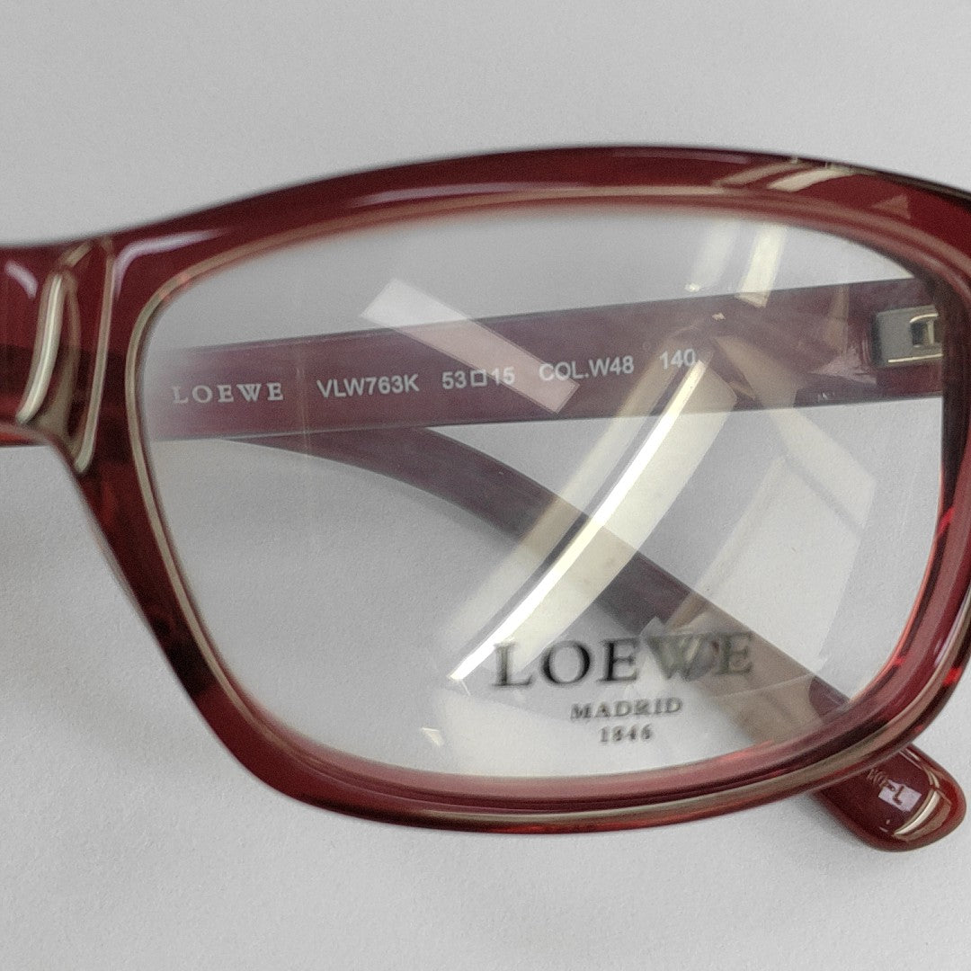 Synthetic Eyeglasses Red