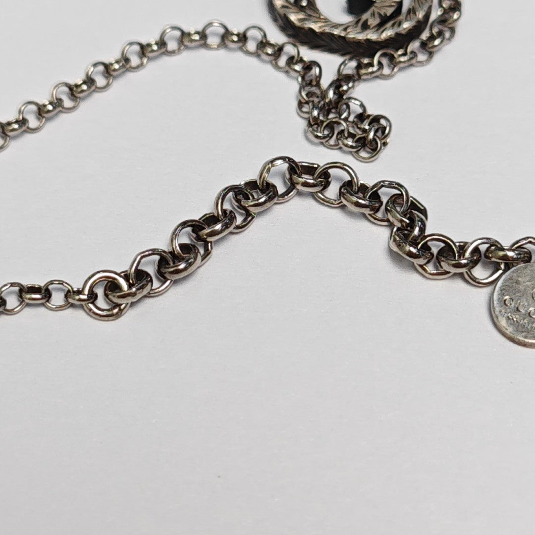 Interlocking G 925 Sterling Silver Necklace