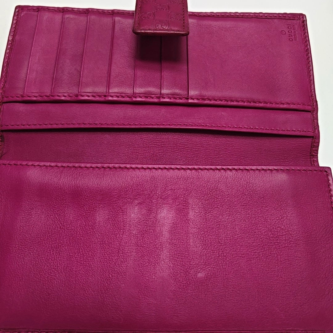 Monogram Calfskin Wallet Pink