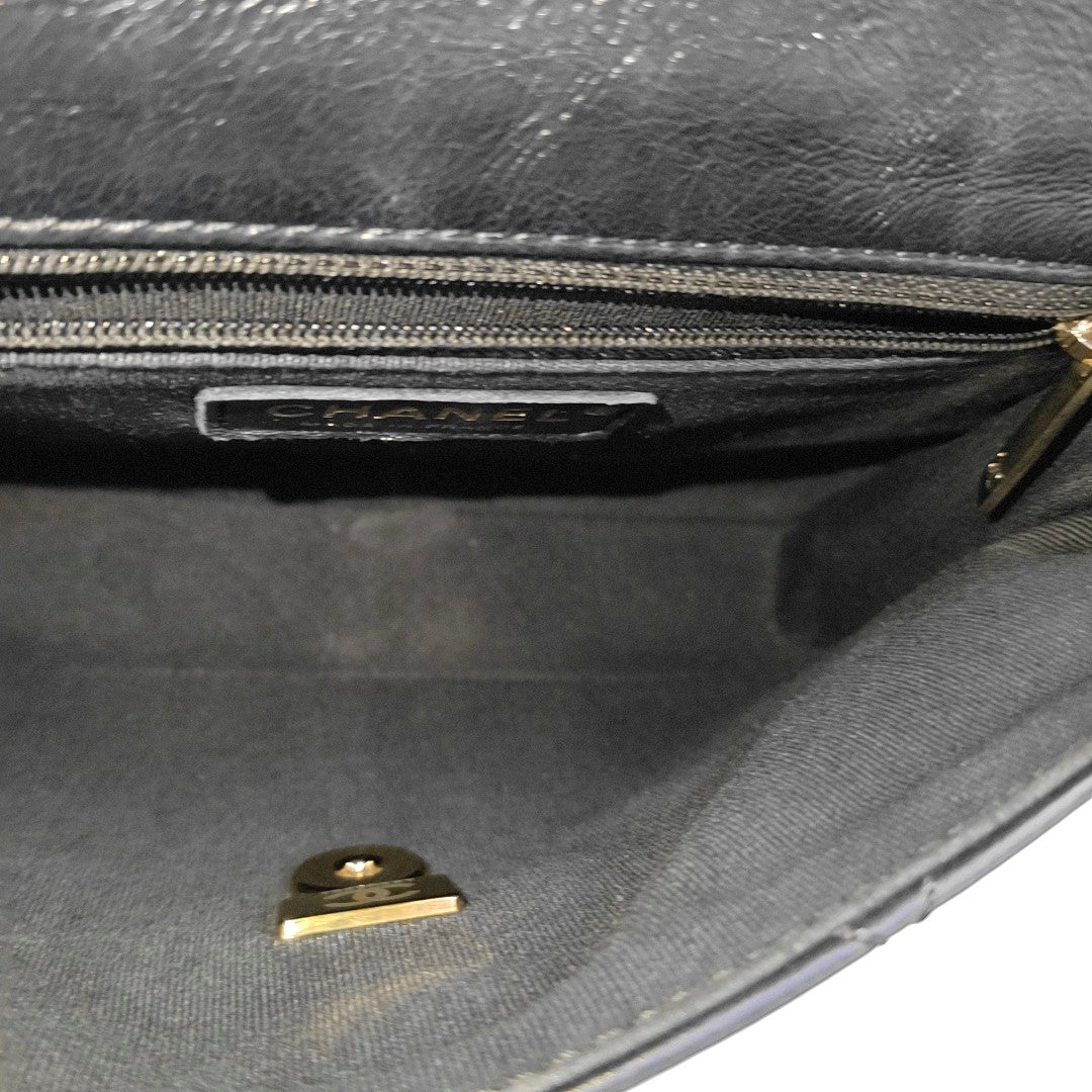 TRENDY CC Quilted Calfskin Black