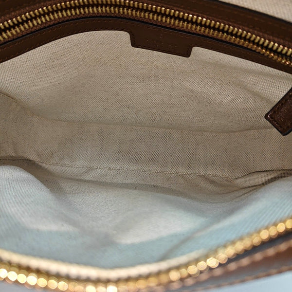 Monogram Coated Canvas Shoulder Bag Black