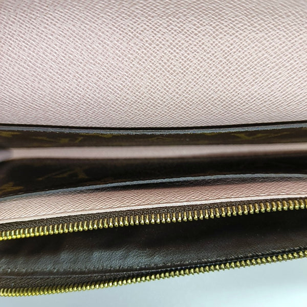 EMILIE Monogram Coated Canvas Brown Wallet