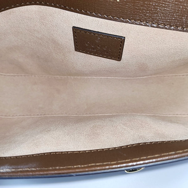 Horsebit 1955 Medium Monogram Coated Canvas Black