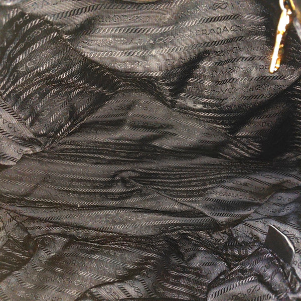 Nylon Top Handle Bag Black