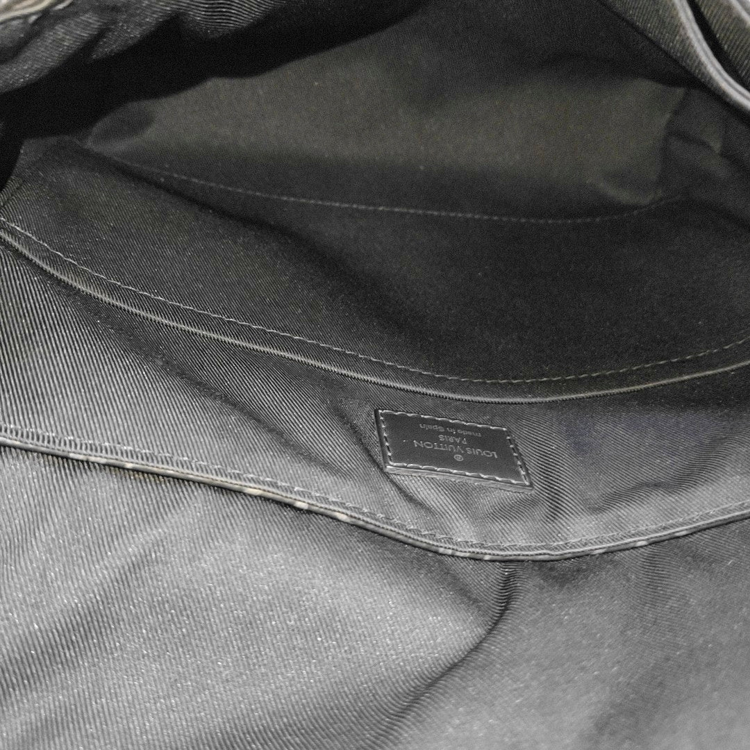 DISTRICT PM Monogram Coated Canvas Black